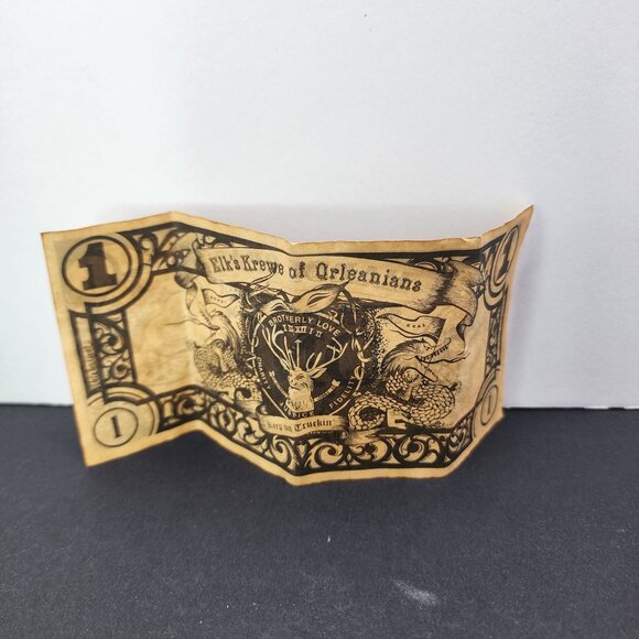 Elk's Krewe of Orleanians Other - Elk's Krewe of Orleanians $1 ONE Dollar 1974 Carnival Currency